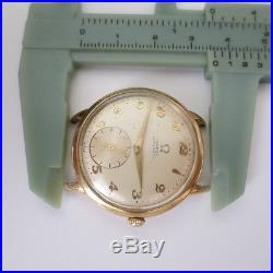 Omega Automatic 14 Kt Gold Filled Cal 342 Mens Watch For Repair Or Parts