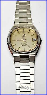 OMEGA CONSTELLATION Chronometer Quartz Men Swiss Watch For parts or repair only