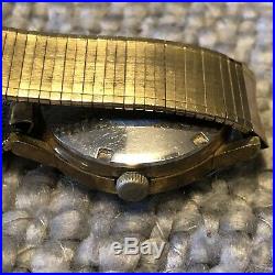 OMEGA GENEVE MENS AUTOMATIC WATCH 565 MOVEMENT GOLD PLATED For Parts Or Repair