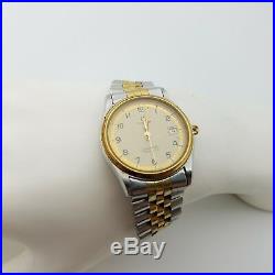 OMEGA SEAMASTER Two Tone Quartz Watch For Parts Or Repair