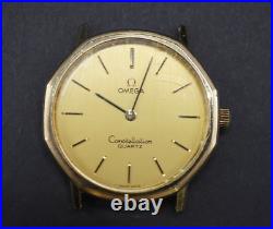 OMEGA Vintage Constellation Pie Pan Dial 14k Gold FOR REPAIR/PARTS- A313