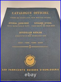 Official Catalogue of Swiss Watch Repair Parts 1 & 2 Watchmakers of Switzerland