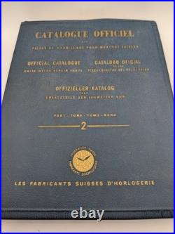 Official Catalogue of Swiss Watch Repair Parts 1 & 2 Watchmakers of Switzerland