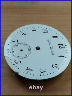 Old Systeme Glashutte Pocket Watch Movement For Parts/repair