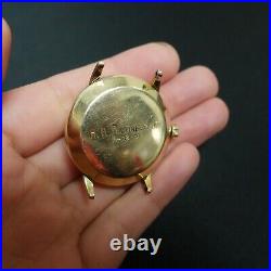 Omega 14K Yellow Gold Filled Automatic Watch 32mm Head Only For Parts/Repair