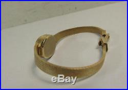 Omega 14k Yellow Gold Jewelry Ladies Wrist Watch Vintage For Parts / Repair