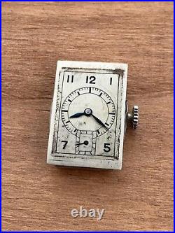 Omega Art Deco Original Dial Cal T. 17 Not Working For Parts Repair Watch Vintage
