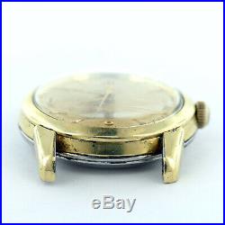 Omega Automatic Seamaster Gold Plated Mens Watch Head For Parts Or Repairs