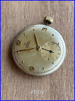 Omega Bumper Automatic Original Sector Dial Not Working For Parts Repair