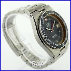 Omega Electronic Seamaster Chrono Black Dial S. S. Watch For Parts Or Repairs