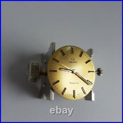 Omega Geneve dial, movement cal. 601 working well for parts, repair, project