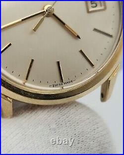 Omega Men's Gold Tone Swiss Made Quartz Watch FOR PARTS / REPAIR