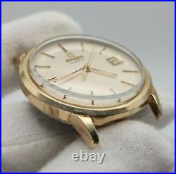 Omega Men's Gold Tone Swiss Made Quartz Watch FOR PARTS / REPAIR