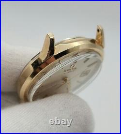 Omega Men's Gold Tone Swiss Made Quartz Watch FOR PARTS / REPAIR