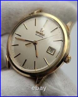 Omega Men's Gold Tone Swiss Made Quartz Watch FOR PARTS / REPAIR