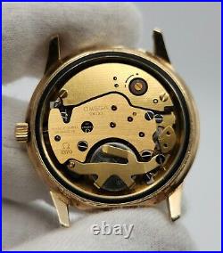 Omega Men's Gold Tone Swiss Made Quartz Watch FOR PARTS / REPAIR