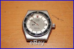 Omega SEAMASTER ELECTRONIC f300Hz 41mm STEEL DIVER RARE MEN WATCH 4 parts repair