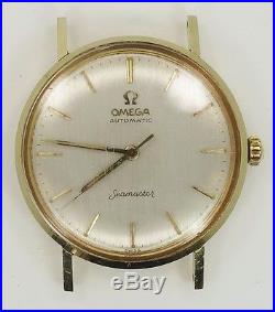 Omega Seamaster Cal. 570 Original 14K Gold Case Wrist Watch Parts/Repair W3