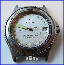 Omega Seamaster Quartz 120m Divers Date Wristwatch Ref 196.0230 Parts or Repair