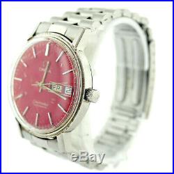 Omega Seamaster Vintage Auto Red Dial Stainless Steel Mens Watch Parts/repairs