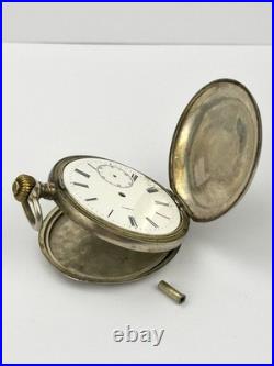 Omega Silver 0.800 Pocket Watch Case 1900, 51.4mm Engraved Repair Parts (623) Omega Silver 0.800 Pocket Watch Case 1900, 51.4mm Engraved Repair Parts (623)