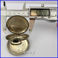 Omega Silver 0.800 Pocket Watch Case 1900, 51.4mm Engraved Repair Parts (623) Omega Silver 0.800 Pocket Watch Case 1900, 51.4mm Engraved Repair Parts (623)