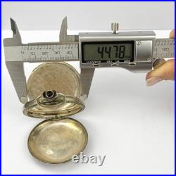 Omega Silver 0.800 Pocket Watch Case 1900, 51.4mm Engraved Repair Parts (623) Omega Silver 0.800 Pocket Watch Case 1900, 51.4mm Engraved Repair Parts (623)