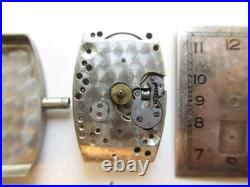 Omega T17 Swiss watch movement dustcover & stem aged dial to repair