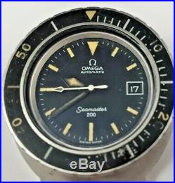 Omega Vintage Seamaster 200m 166.091 Parts / Repair Running, Nice Case Dial Etc