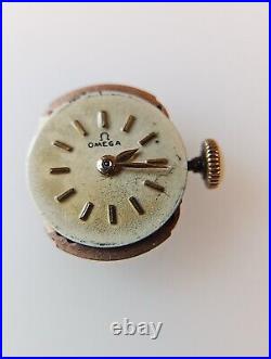 Omega Women's 18K Yellow Gold Case 17J 212 Wind-up Watch For Parts Or Repair