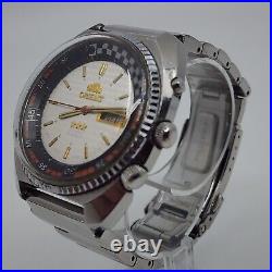 Orient 3 Star Crystal Automatic Mercedes Race Watch 21J 46943 PARTS REPAIR