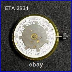 Original Swiss Made ETA 2834 Automatic Mechanical Movement V8 Watch Repair Part