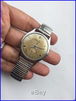Original Vintage Omega Mechanical Watch With Mismatch Dial For Parts Or Repair