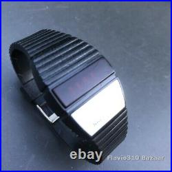 (P/R) 1970'S TEXAS INSTRUMENTS LED Digital 30mm Watch New Battery Parts Repair