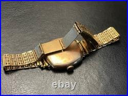 PARTS REPAIR Gold FILLED Elgin 428 6/0s 15j with STURDY Art Deco 14K GF Bracelet