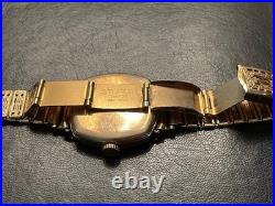 PARTS REPAIR Gold FILLED Elgin 428 6/0s 15j with STURDY Art Deco 14K GF Bracelet