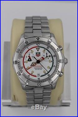 PARTS REPAIR Tag Heuer 2000 Watch Mens Searacer White Chronograph CK111R. BA0328