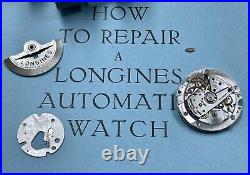 PARTS/REPAIR Vintage Longines 431 automatic calendar movement 1960s dive watch