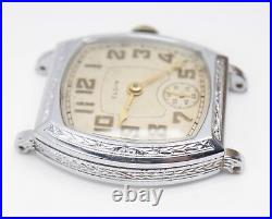 Parts / Repair 1932 Elgin Tonneau Art Deco Watch 7j Grade 482 Mdl 1