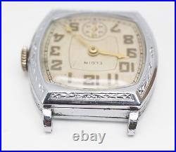 Parts / Repair 1932 Elgin Tonneau Art Deco Watch 7j Grade 482 Mdl 1