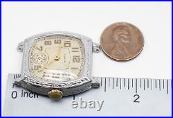 Parts / Repair 1932 Elgin Tonneau Art Deco Watch 7j Grade 482 Mdl 1