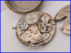 Parts/Repair Benrus CF1 17j ETA Automatic Men's Watch Movement/Back Case