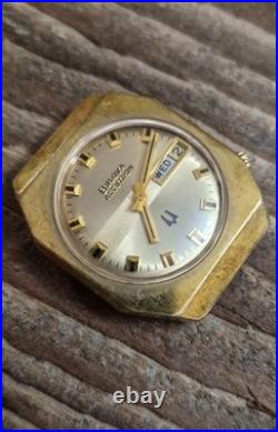 Parts / Repair Bulova Accutron 2182 N3 1973 Gold ElectroPlated Watch. Looks Gd