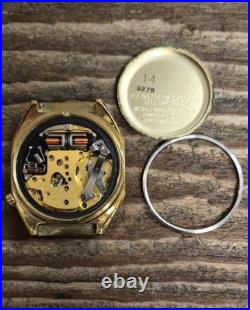 Parts / Repair Bulova Accutron 2182 N3 1973 Gold ElectroPlated Watch. Looks Gd