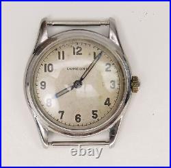 Parts/Repair Concord 241F WWII Era Military Style Watch 24hr Dial