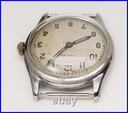 Parts/Repair Concord 241F WWII Era Military Style Watch 24hr Dial