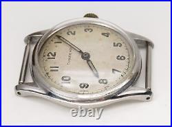 Parts/Repair Concord 241F WWII Era Military Style Watch 24hr Dial