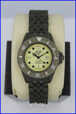 Parts Repair Heuer 981.115 Womens Watch Pre TAG Professional Lume 1000 Olive PVD