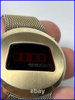 Parts/Repair Rare Jaeger Lecoultre 10k GF Master Quartz LED Watch