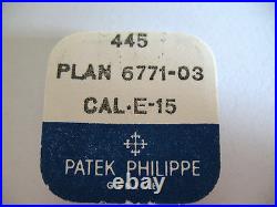 Patek Philippe E15 Watch Set Bridge Part Number 445